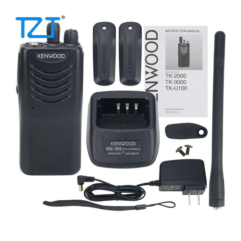 TZT TZT TK-2000/TK-U100/TK-3000 5W 3-5KM VHF Radio Portable Walkie Talkie 136-174MHz 16CH Handheld T