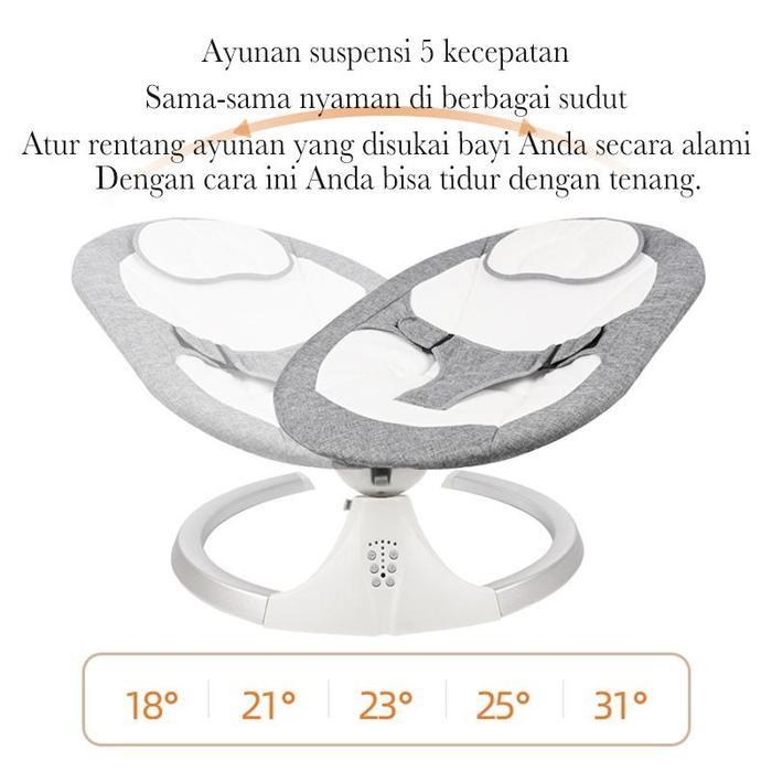 FLYBB Ayunan Bayi Otomatis Elektrik Baby Swings kursi bergoyang