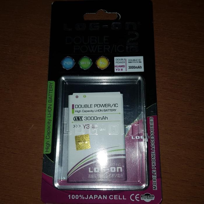 Baterai Logon Double Power Huawei Y3 Ii