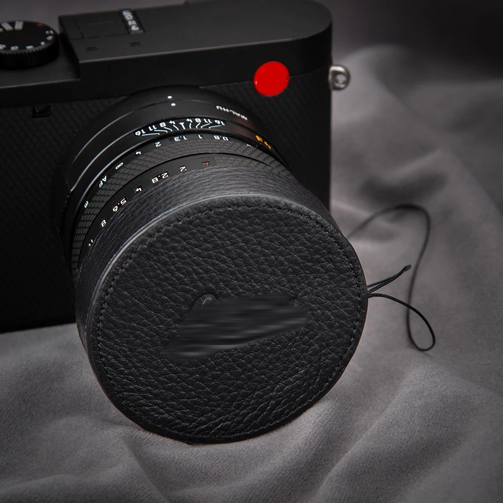 For Leica Q Q2 Q3 Q3 43 Camera Lens Cap with Anti-lost Rope Q3 Vintage Style Protect Front Lens