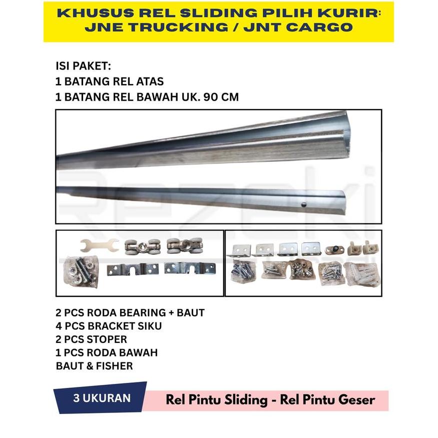 Premium Rel Pintu Sliding / Rel Geser / J3 Original