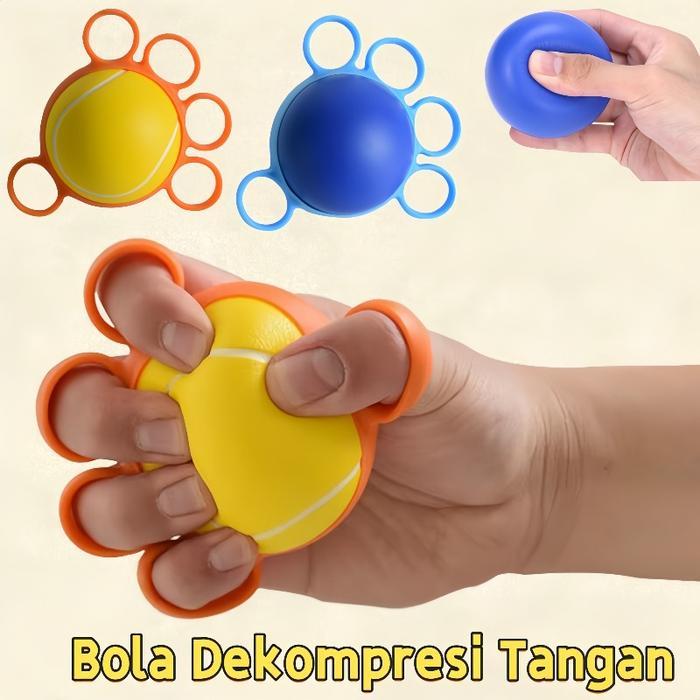 Bola Terapi Tangan Stroke / Bola Pijat Terapi Tangan Rehabilitasi / Ball Silikon Rubber Ring / Bola