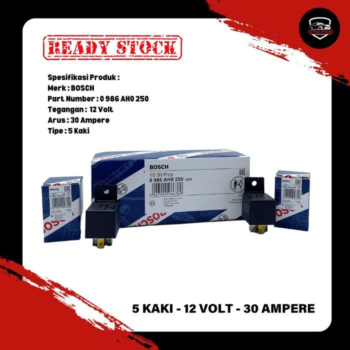 relay bosch 5 kaki 12 V original bosch
