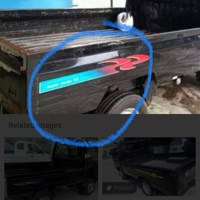 Stiker Bodi Futura Pick Up