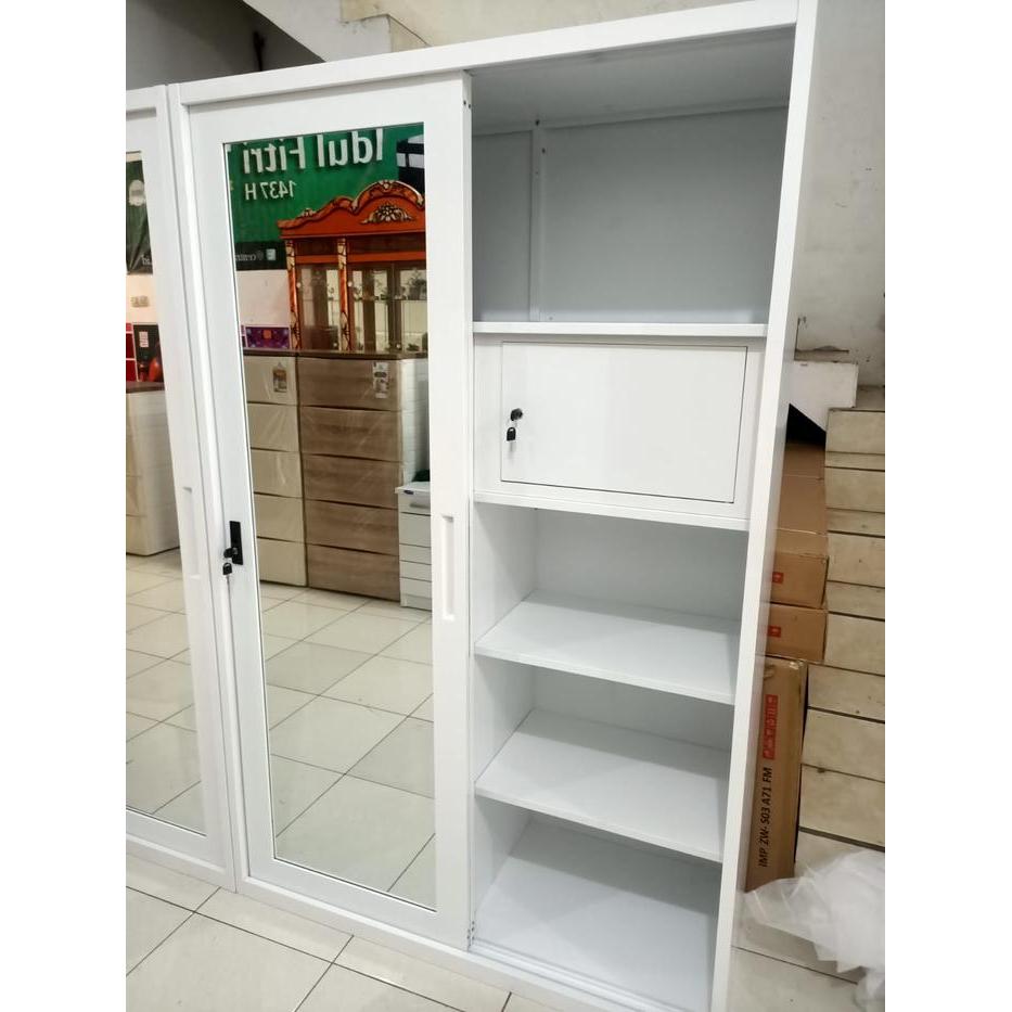 Lemari Besi Sliding 2 Pintu Jumbo size