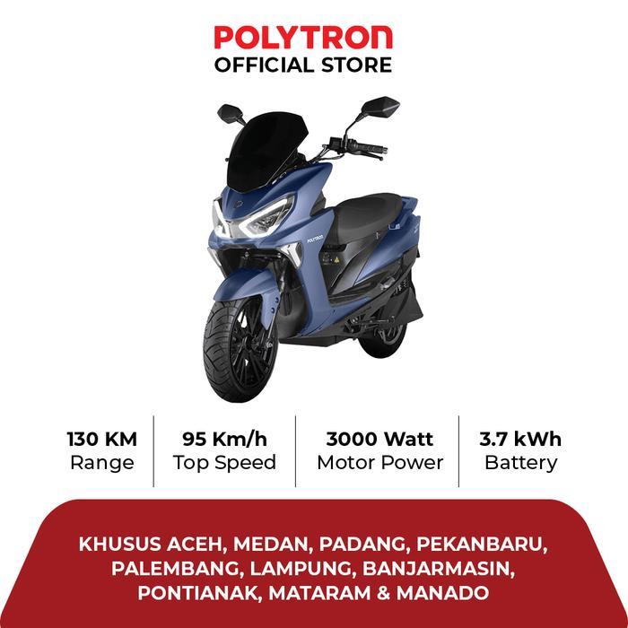 SUBSIDI POLYTRON Fox R Electric Sepeda Motor Listrik - OTR  Aceh, Medan, Padang, Pekanbaru, Palemban