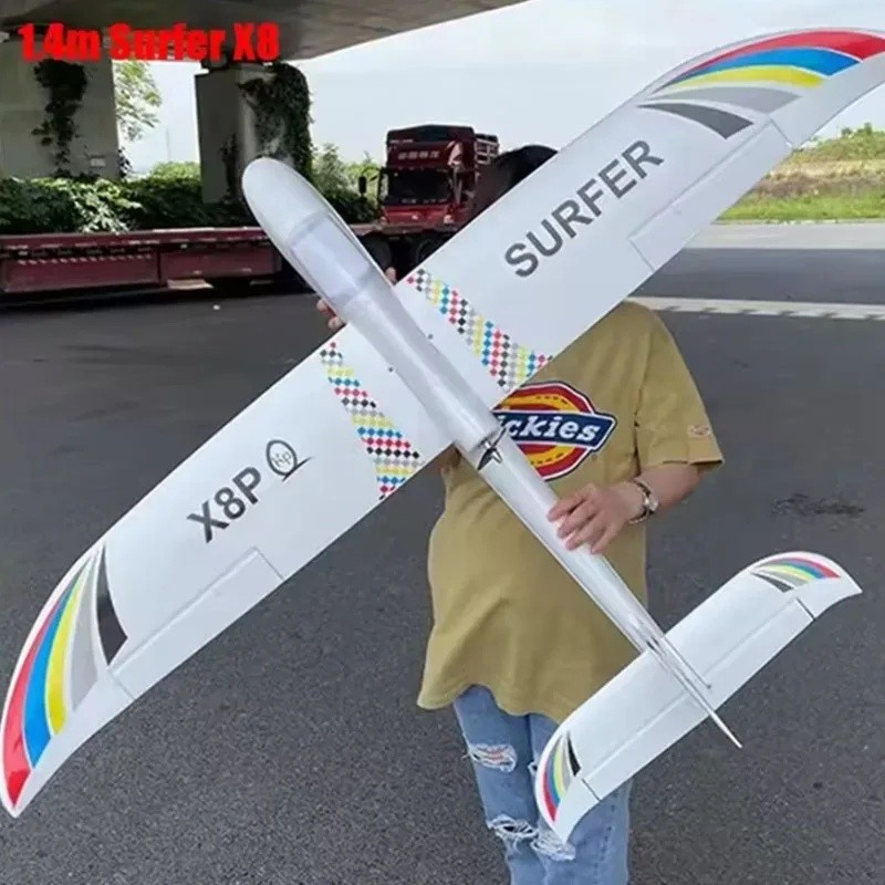 KEPAQI RC Plane Sky Surfer X8 Glider 1.4m Novice Beginner Fixed Wing Epo Detachable Collision