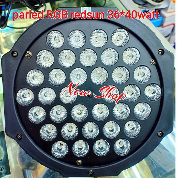 paket 6 buah Parled redsun 36*3w RGB+mixer lighting DMX 512
