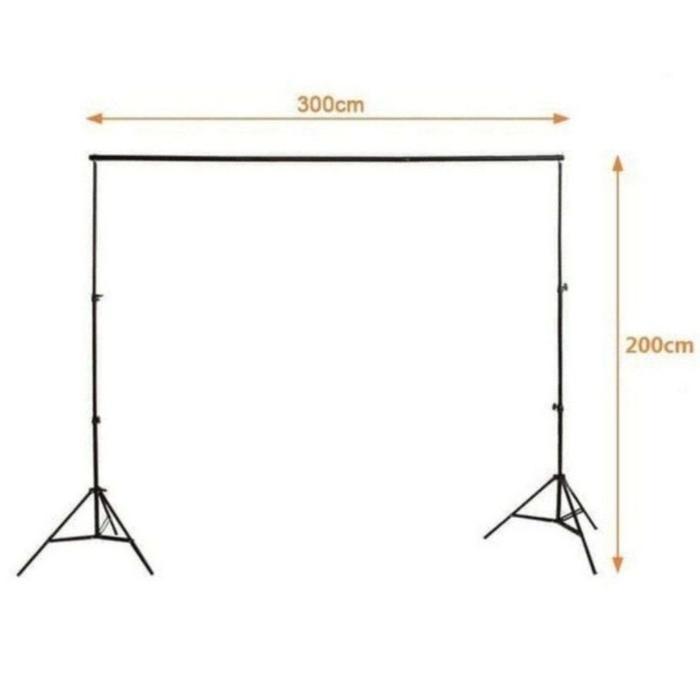 Set Lighting lampu studio Video green white black Screen BM2