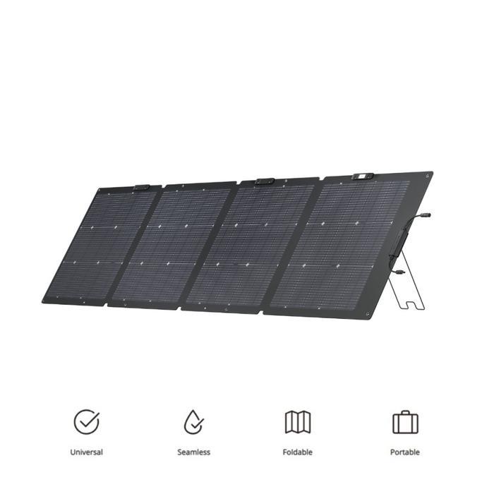 EcoFlow NextGen 220W Portable Solar Panel - Panel Surya Lipat Camping Hiking RV Foldable