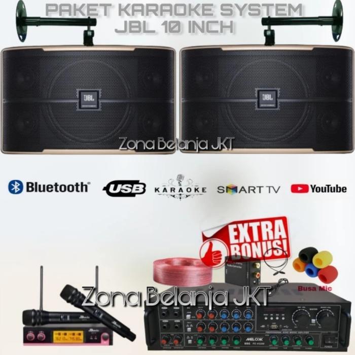 PAKET KARAOKE RUMAH PAKET 2 SPEAKER JBL 10 INCH PAKET TOP KARAOKE