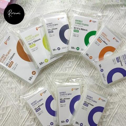 Popcorn inner hard card sleeve photocard card game kartu korea impor