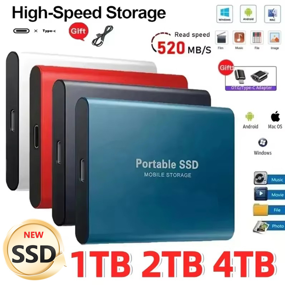 High Speed External Solid State Drive 1TB Portable SSD 16TB External Hard Drive External Hard Disk