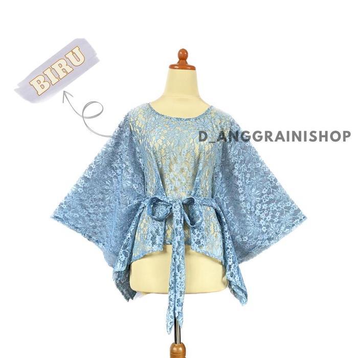 Terbaru OUTER BROKAT TALI, ATASAN BROKAT, KEBAYA BROKAT PREMIUM, CAPE BROKAT WANITA Dress Seragam