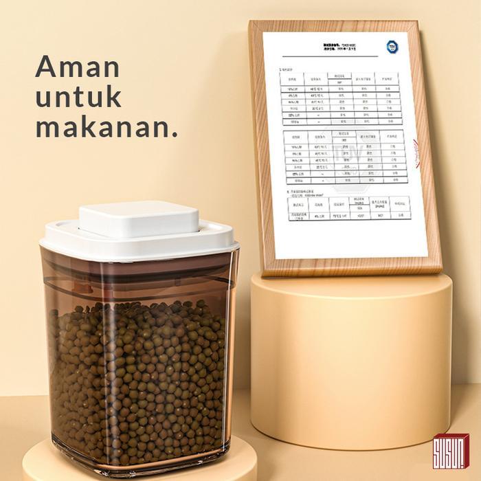 TOPLES KOTAK SUSU BUBUK BAYI 350ML / 2.3 LITER MODEL TEKAN TUPPERWARE