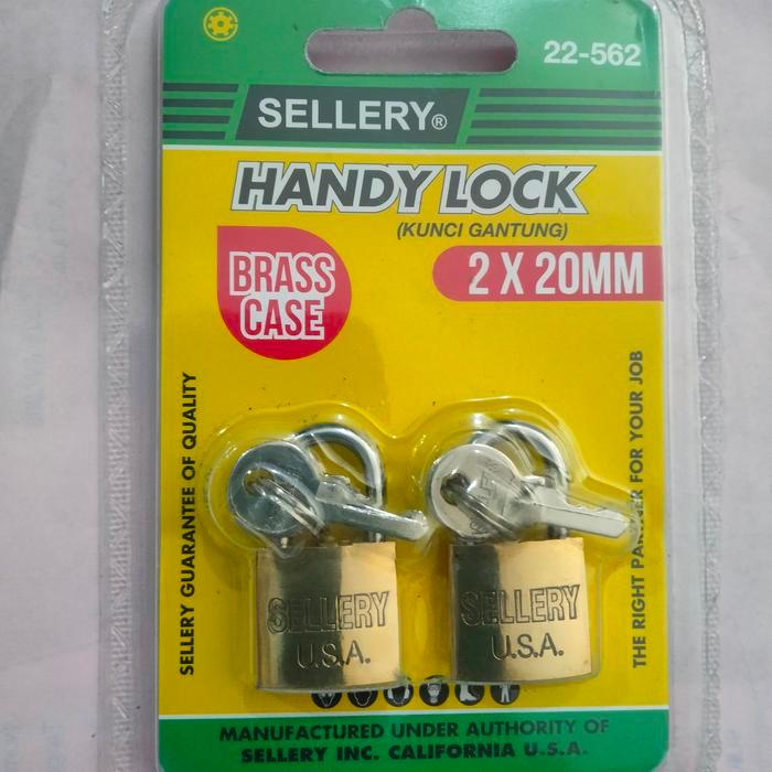 Gembok 20 Mm Kuningan / Gembok Master Key Sellery Isi 2