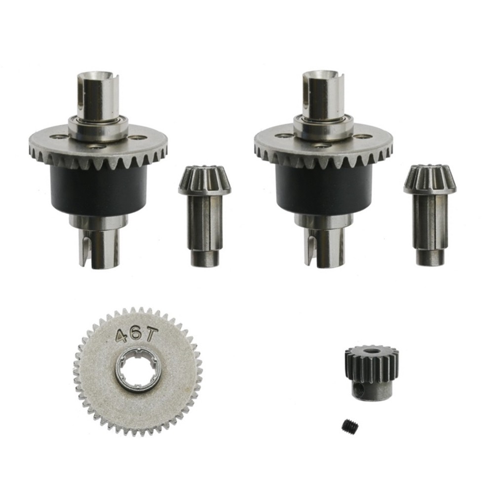 Metal Differential And Gear Set For Scy 16101 16102 16103 16201 Pro 1/16 Brushless Rc Car Upgrades