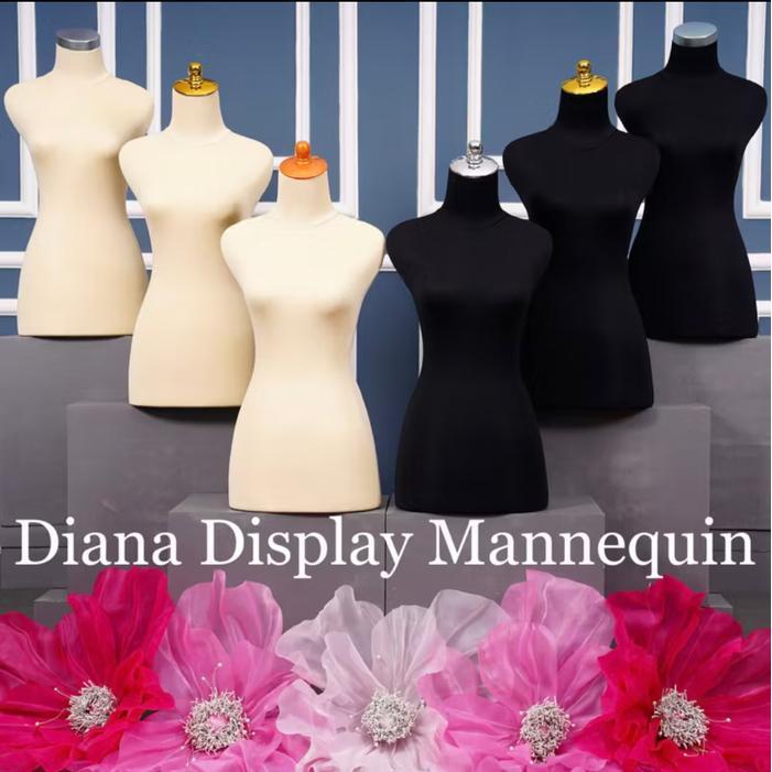 Manekin Dm Wanita Dewasa Plastik Lapis Baju Busa - Patung Baju Wanita Dewasa Atasan - Dress Making -