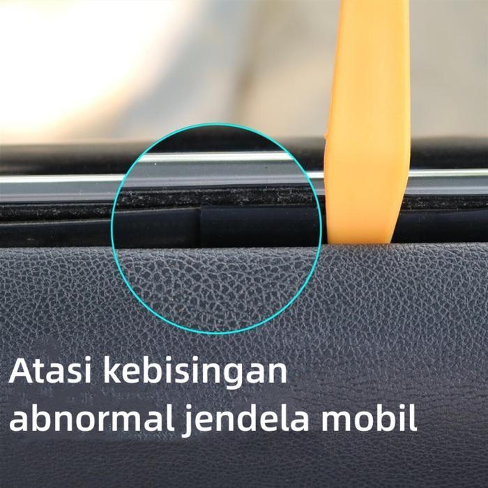 "New" Bosjie4 Meter Karet Kaca Pintu Mobil Karet Peredam Suara Getar Kaca Mobil Pintu Mobil Weather