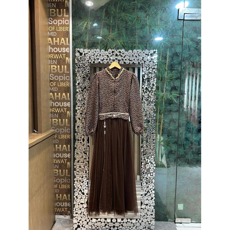Gamis Arabella By Bombshellstores / Set Wanita / Set 2 In 1 / Ootd Kondangan / Gamis Kondangan /