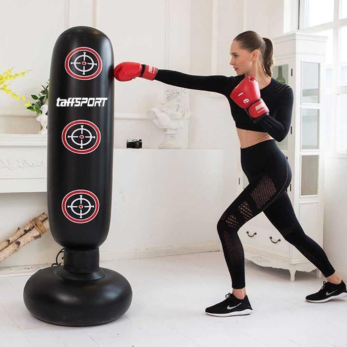 Samsak Tinju Boxing Berdiri Taekwondo Karate Silat Inflatable Angin 160 Cm