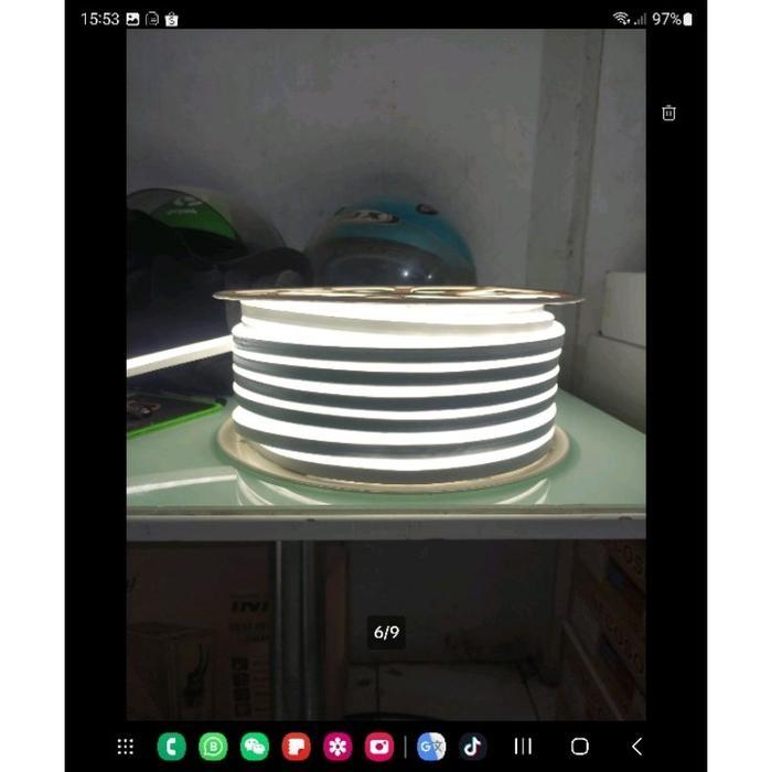 NEON FLEX AC 220V 16METER - 20METER LAMPU PLAFON LED LIGHT LAMPU HIAS PLAFON KAMAR