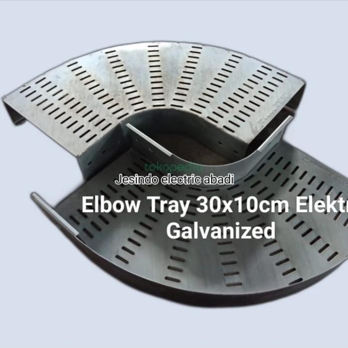 Elbow tray / Horizontal elbow 300 x 100 /Electro Galvanis