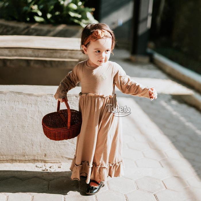 Toheto - Amara Gamis Anak 1 - 4 Tahun Muslim Baju Dress Putih