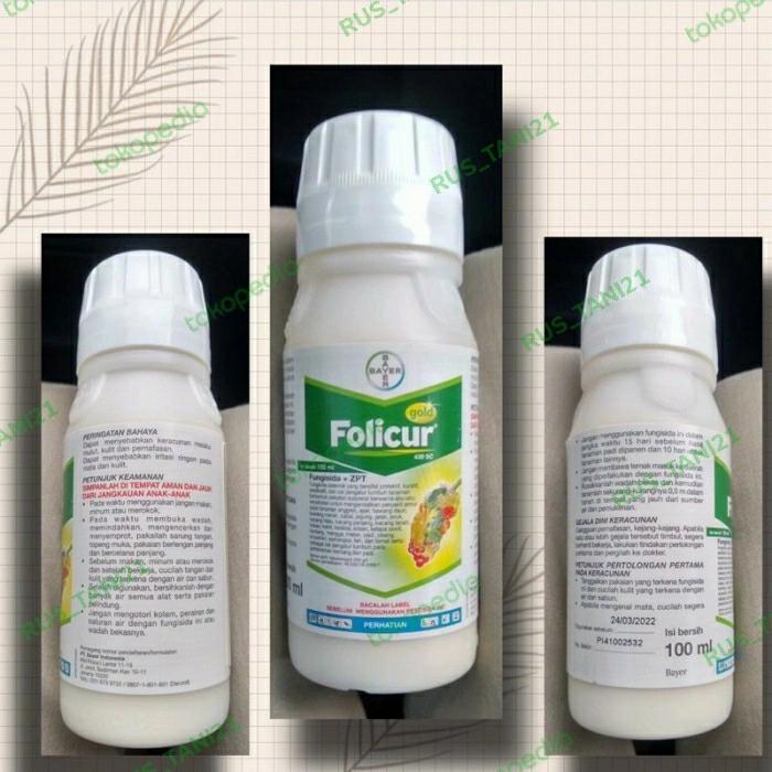 folicur gold 430sc 100ml bahan aktif : tebuconazole 430g/l