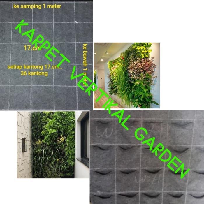 Karpet vertikal Garden Kantong Vertikal Garden