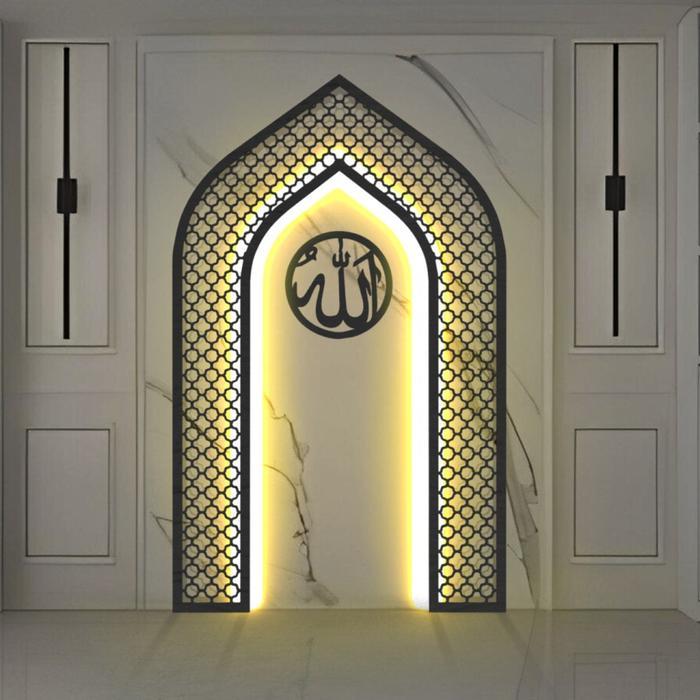 Murmer_Asix Mihrab Mushola Rumah V2 Dekorasi Mihrab Mushola Moroccan Style Led