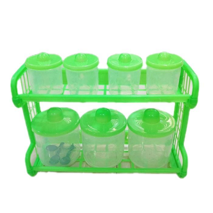 New Rak Bumbu Dapur 1 Set Kitchen Set Tempat Bumbu Dapur Pink Kitchenware