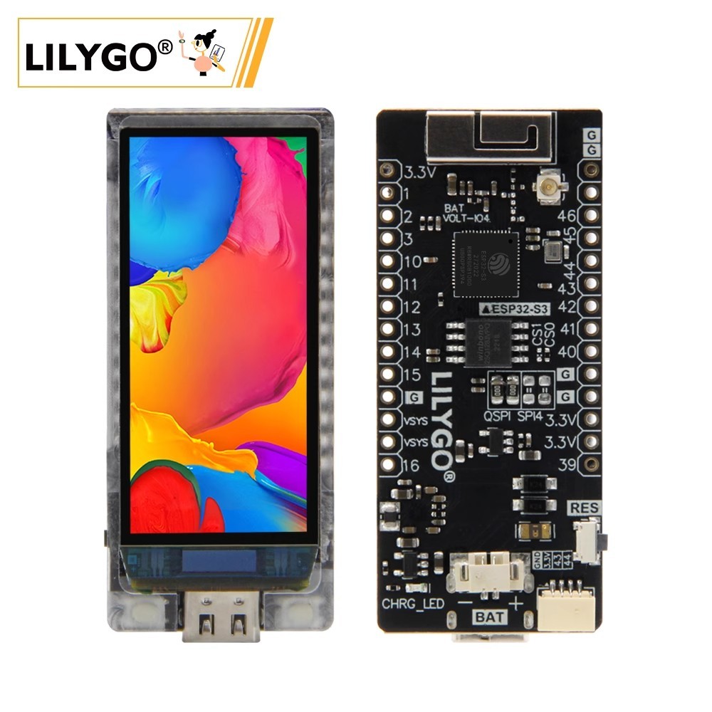 LILYGO T-Display-S3 AMOLED ESP32-S3 1.91-inch AMOLED development board