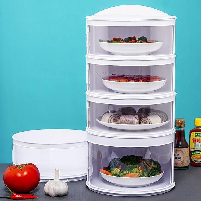 Tudung Saji 4 Susun / Rak Makanan Susun / Penutup Makanan Susun Tbk