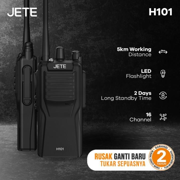 JETE HT H101 HANDY TALKY 16 CHANNEL JARAK 5KM - GARANSI 2TH