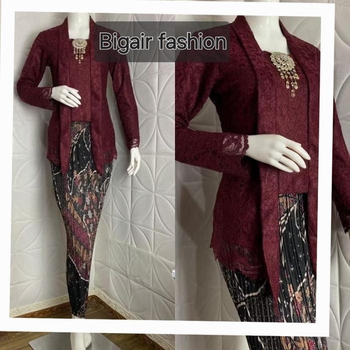 Kebaya Kutu Baru Brokat Modern/Kutu Baru Brokat/Kebaya Kondangan/Kebaya Wisuda/Kebaya Modern Batik