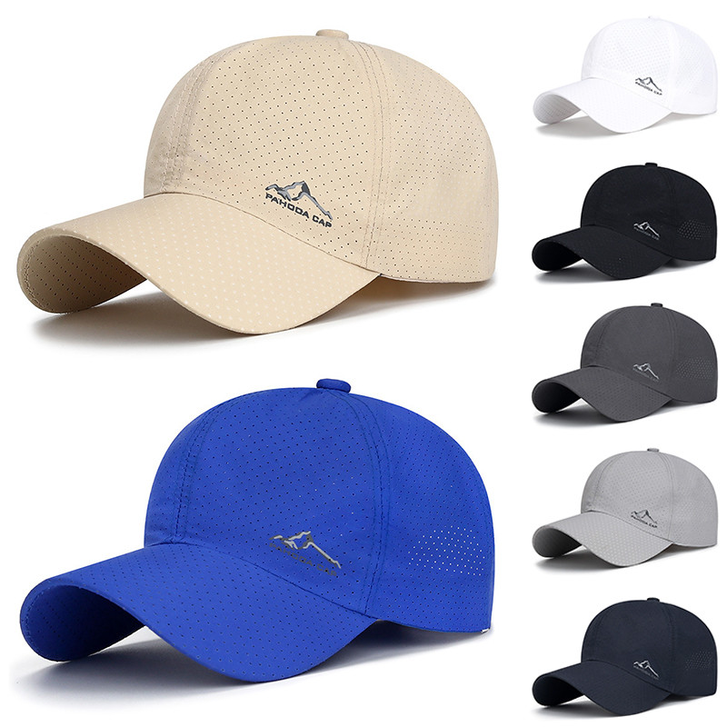 2022 Men Women Summer Thin Quick Dry Baseball Cap Male Canada Golf Breathable Sunscreen Sunhat For