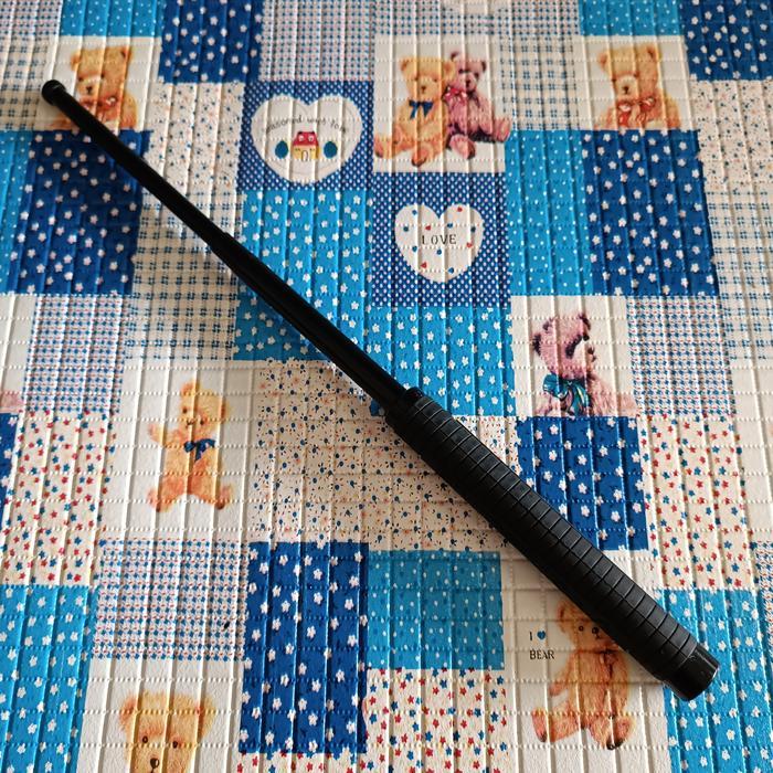 [Langsung Kirim] baton police stick / tongkat stik polisi 2 grip / pentungan besi Termurah Terlaris