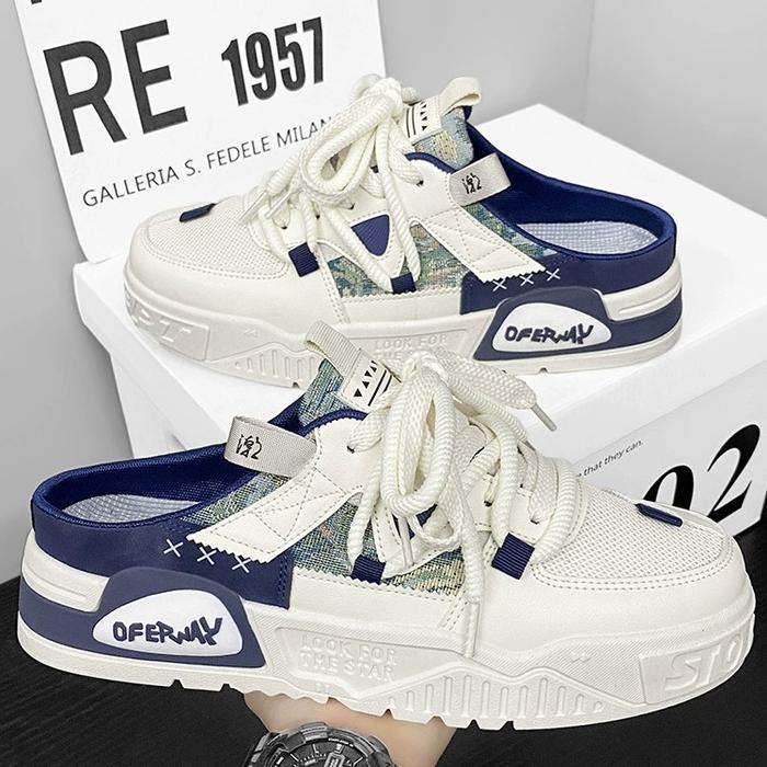 Sepatu Sandal Slip-on K51 Sepatu Sneakers pria Sepatu cowok trendy Sneakers Trip Sepatu trendy Free