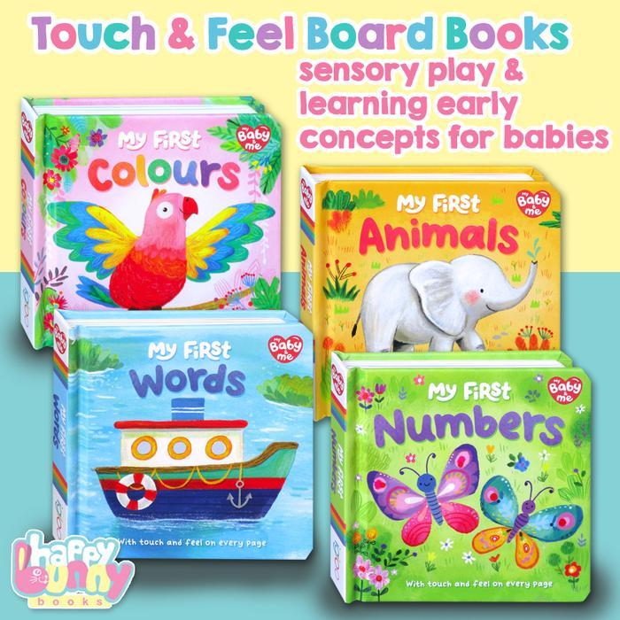 My Baby & Me - My First Words/Colours/Animals/Numbers/ Board Book (With touch and feel on every