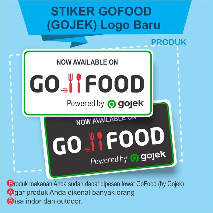 STIKER GOFOOD (logo Gojek baru) untuk tempat kuliner