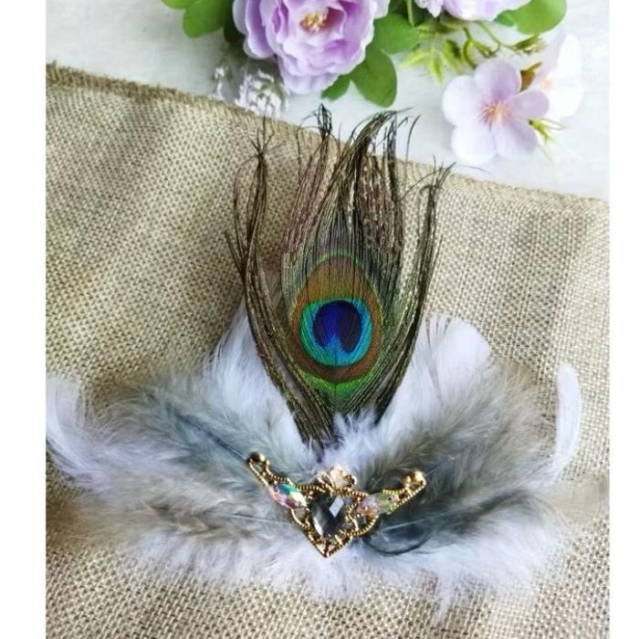 bros bulu merak/bros bulu pentas/bros bulu adat