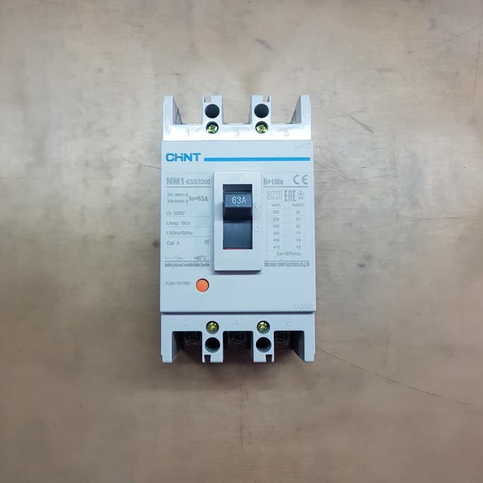 Chint Mccb 3P 63A 15Ka Nm1-63S / Nfb / Breaker 3 Phase 63 Ampere