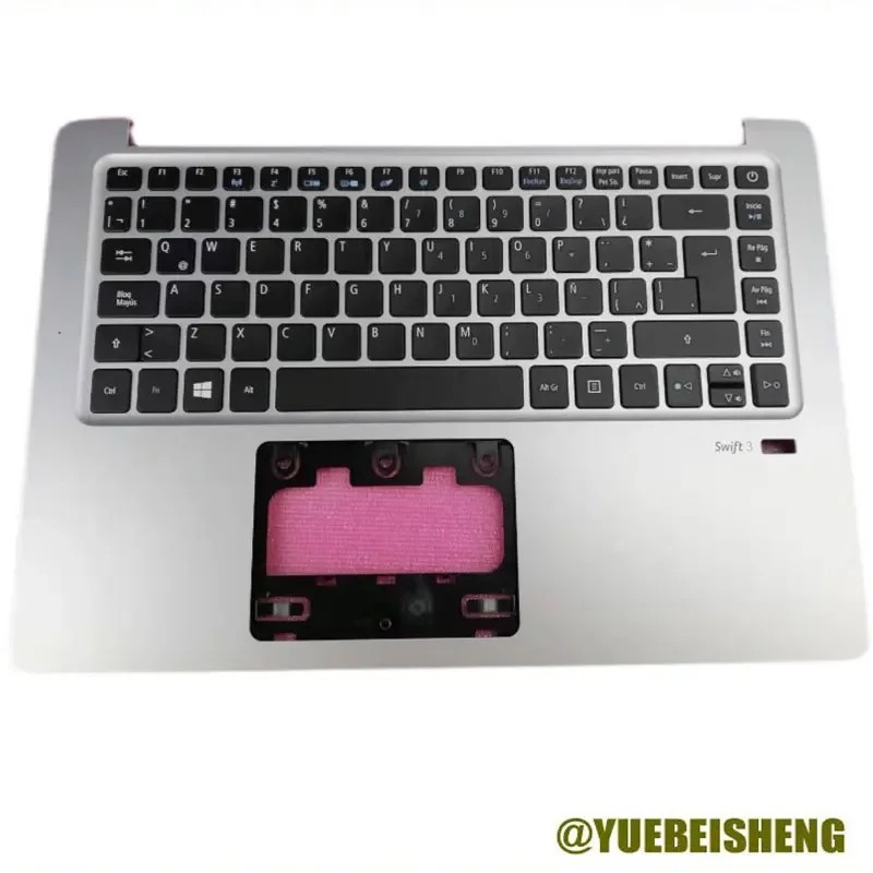 YUEBEISHENG 95%New/org For Acer S3 Swift3 SF314-51G SF314-51 Palmrest Latin keyboard upper