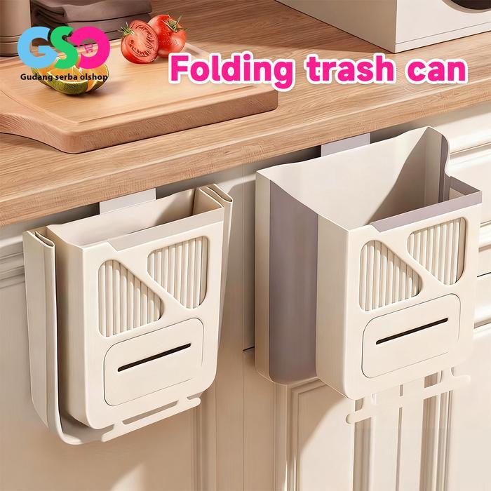 Tempat Sampah Dapur/Tempat Sampah Lipat Dinding/Lemari Sampah Dapur Rumah Tangga/Tempat Penyimpanan