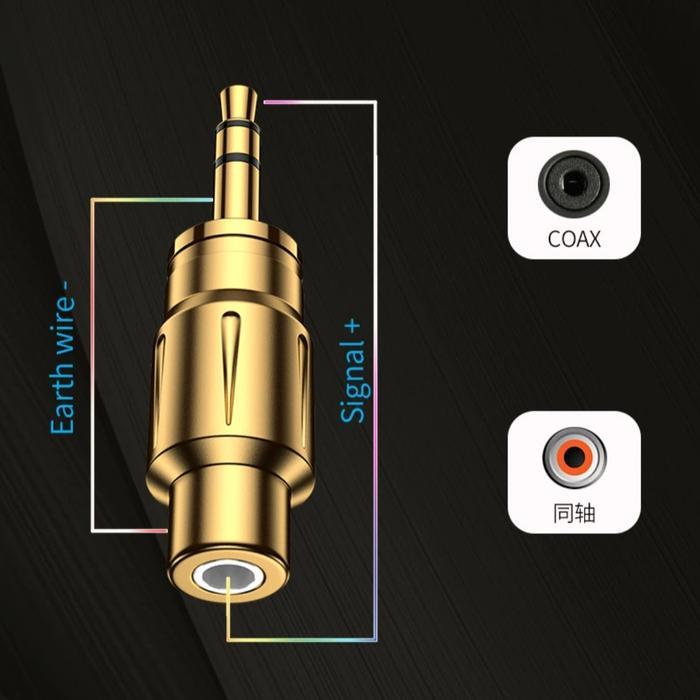 MOVE ON 3.5CC 3.5mm M to RCA F Audio Adapter for Mojo, Fiio, Ibasso