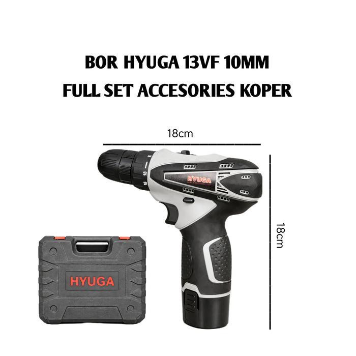 Mesin Bor Baterai Hyuga Type 13Vf Versi Ekonomis Dan Mewah