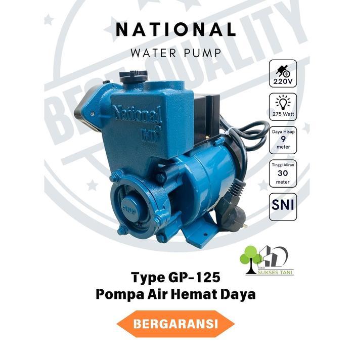 POMPA AIR / MESIN POMPA AIR 275W NATIONAL GP-125 Suara Halus otomatis