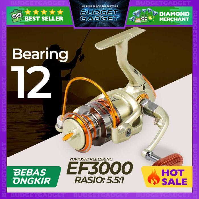 YUMOSHI REELSKING EF3000 Reel Pancing Spinning 12 Ball Bearing