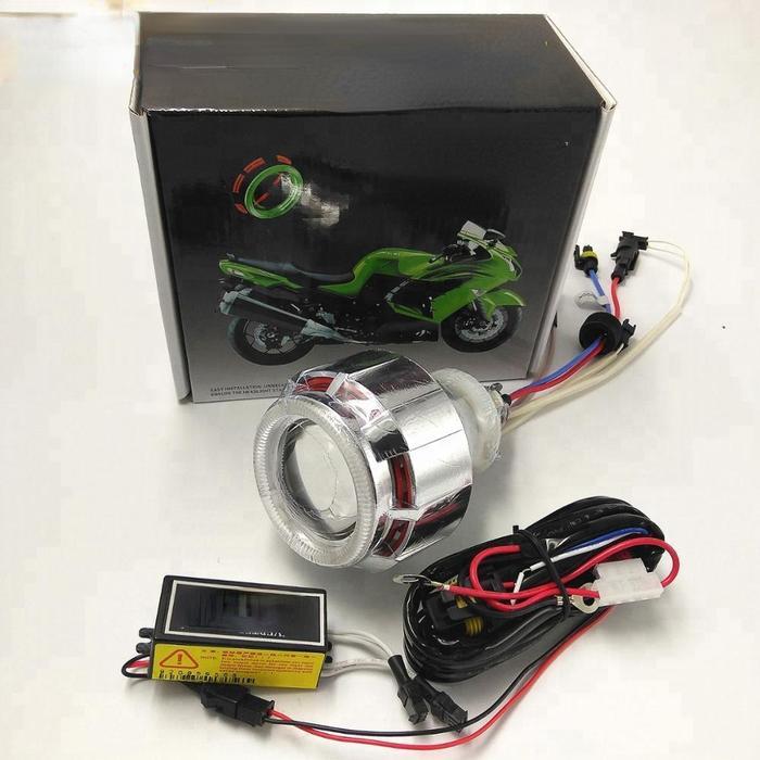 2.5 INCH DOUBLE ANGEL EYES PROJECTOR FOR UNIVERSAL CAR AND HID BI XENON PROJECTOR LENS KIT OTHER CAR